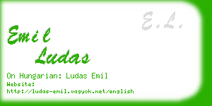 emil ludas business card